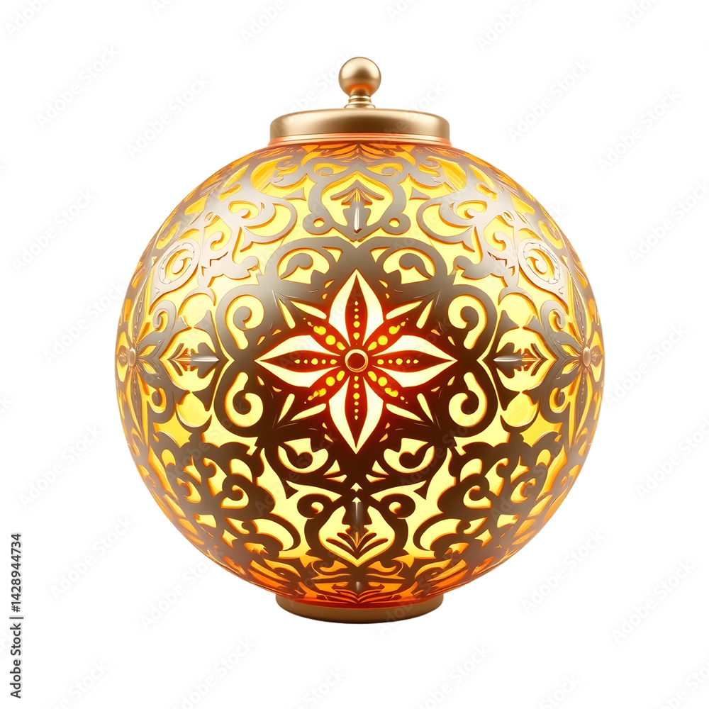 Poster luminous orb, 3d render. intricate design illuminates plain white. creates visual appeal, captures a
