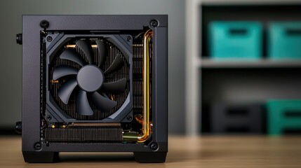 GPU Temperature Concept, Custom PC Water Cooling Loop Setup with Standard Components for Optimal Gaming Performance