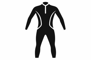 Wetsuit Silhouette Vector Illustration