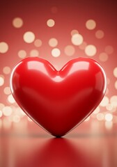 Heart's Gentle Glow AI Generated