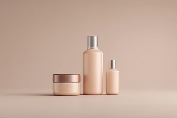 close-up of anti-aging cosmetics on smooth surface