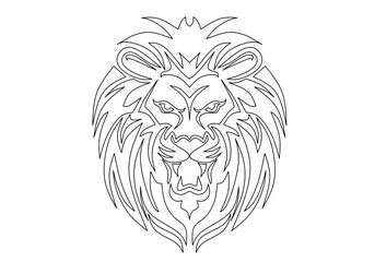 lion head vector