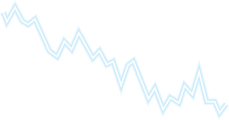 Naklejka premium Line graph with alternating up and down movements, illustrating fluctuating financial trends.