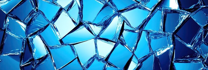 royal blue shattered background