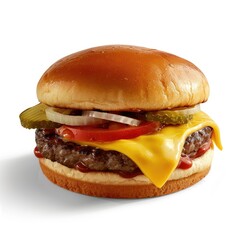 Classic cheeseburger with fresh toppings.