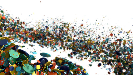 Obraz premium Abstract Colorful 3D Circles