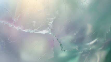 Abstract Glass Texture with Cracks and Pastel Hues