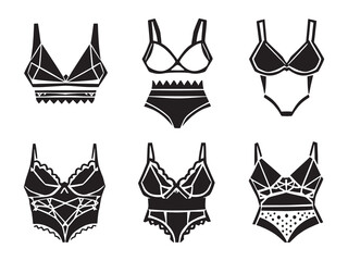 lingerie line art fashion sketch black white beauty artwork