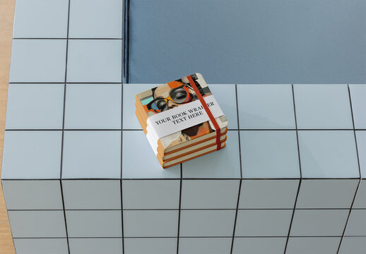 square Notebook Mockup by Blue Water