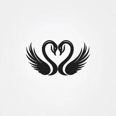 Fototapeta premium Two Swans Logo