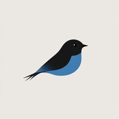 Obraz premium Blue Bird Icon