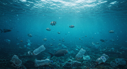 Oceans full of plastic waste