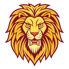 Obraz premium Fierce lion head graphic (2)