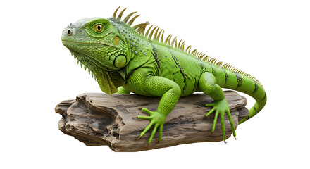 Iguana isolated on transparent background
