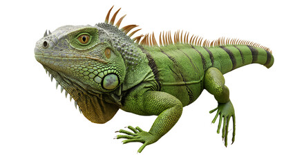 Naklejka premium Iguana isolated on transparent background
