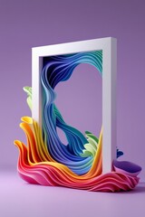 Digital illustration with bright color flows is ideal for modern media projects
