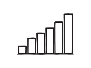 Profit Growth line art financial success strategy development illustration concept