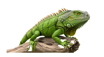 Fototapeta premium Iguana isolated on transparent background