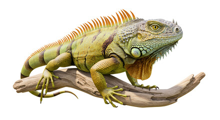 Fototapeta premium Iguana isolated on transparent background