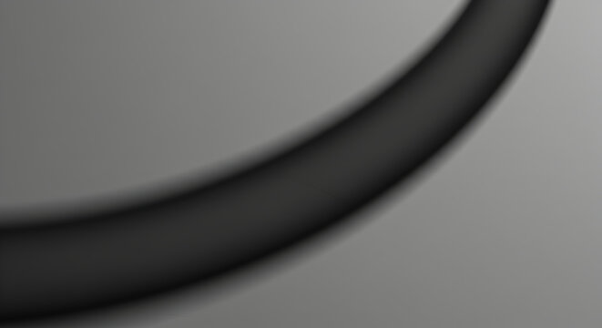 Dark Curved Segment On A Smooth Neutral Gradient Background
