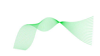 Abstract wave element for design. Digital frequency track equalizer. Stylized line art background. Vector illustration
