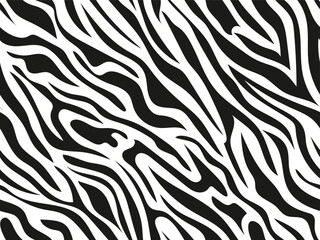 Zebra stripe symphony An abstract pattern of dynamic black  white lines