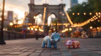 Cute Cartoon Animals Learning the Alphabet for Kids' Education Fun