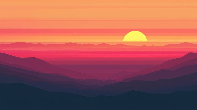Sunset-Inspired Parallel Bars