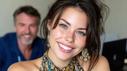 Father's Day video call with dad