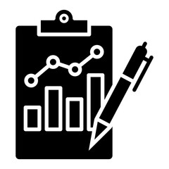 Data Planning Glyph Icon