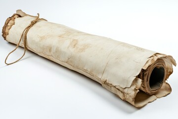 Ancient rolled parchment document (1)