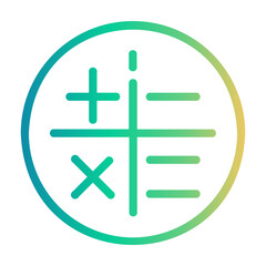 Obraz premium calculator Line Gradient Icon