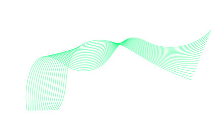 Abstract vector wavy lines flowing smooth curve colorful gradient purple blue on transparent background in concept