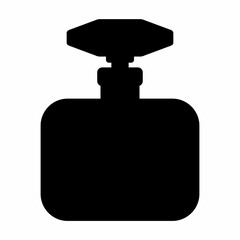 Perfume icon silhouette. Flat image
