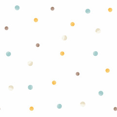 Background with dotted texture. Polka dot pattern template. Circle dot
