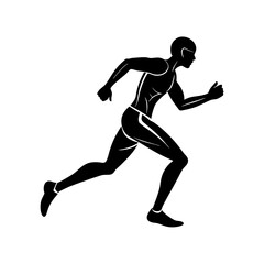 Runner silhouette vector illustration