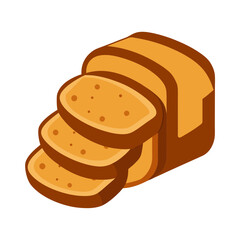 Rye bread various vector illustration