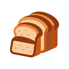 Rye bread various vector illustration