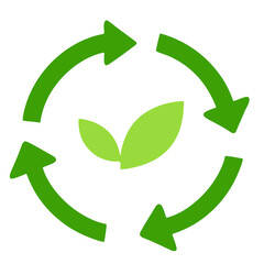 green recycle symbol