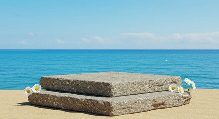 Obraz premium product podium scene stage for creative use of product display, realistic lighting with a fresh-looking background.