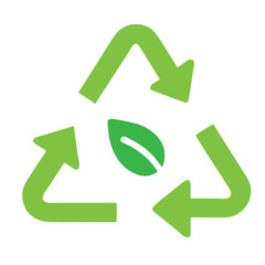 green recycle symbol