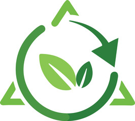Fototapeta premium green recycle symbol