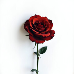 Fototapeta premium red roses on white background