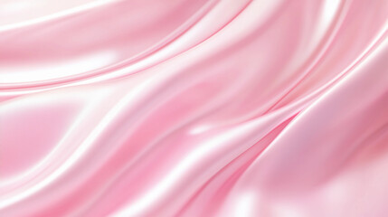 Obraz premium A soft, flowing pink fabric drapes elegantly, showcasing its smooth texture and subtle sheen.