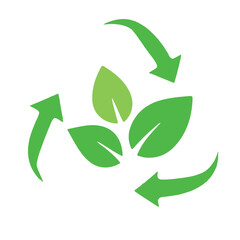 Obraz premium green recycle symbol
