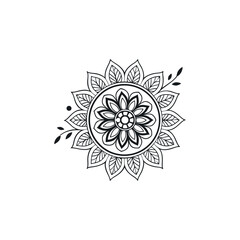 Mandala vector illustration of a decorative ornament