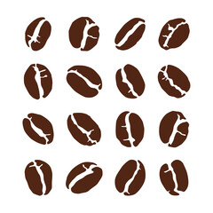 coffee beans on white background