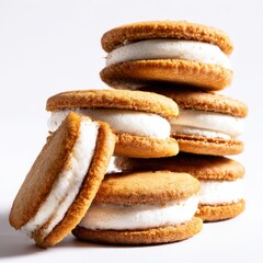 cookies on white background
