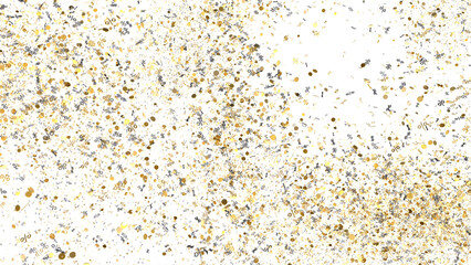 Celebrate sales with this festive image of gold and silver percent confetti. Perfect for marketing materials and websites.