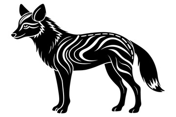 Cute Forest Animal Vector Line Art – Cartoon Clipart, Logo Icon, Funny Animal Illustration on White Background